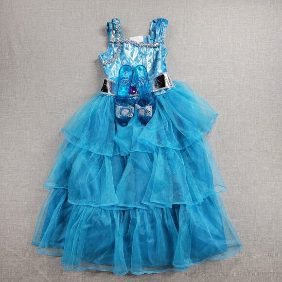 Disney Princess Frozen Elsa Dress and Shoes Set One Size Ages 3+ Play - Picture 1 of 13